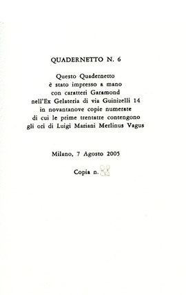 colophon numerato