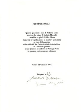 colophon numerato e firmato