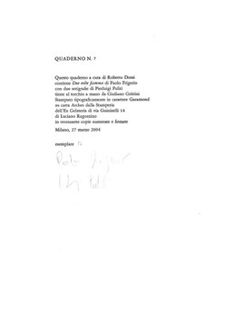 colophon numerato e firmato
