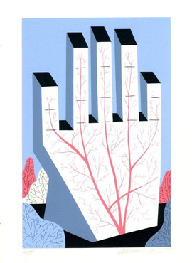 serigrafia originale di Manuela Bertoli (misura  230x145 mm)