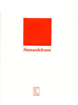 copertina tipografica stampata in arancione