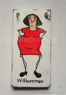 Holzschild Willkommen € 28,-