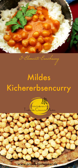 Kichererbsen, Curry, Chana Masala, 5-Elemente-Ernährung, vegetarisch, TCM, chinesische Medizin