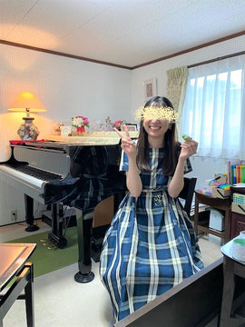 社会人の生徒さんの動画撮影終了後の様子｜大田区東雪谷羽金ピアノ教室