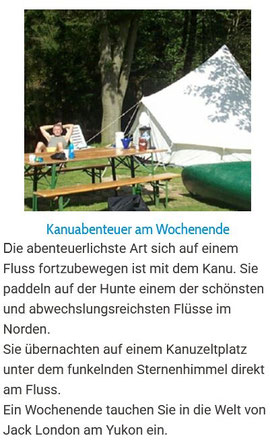 Wochenende mit Boot und Zelt