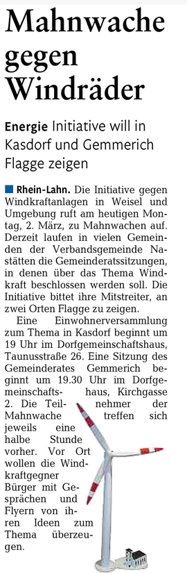 Rhein-Lahn-Zeitung v. 02.03.2015