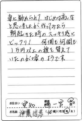 愛知県在住40代男性