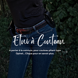 etui couteau pliant opinel cuir
