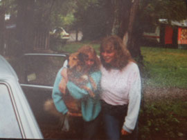 Ich mit meiner ShuShu auf dem Arm 1982