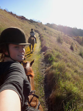 Kat & Me riding on a sunny day!