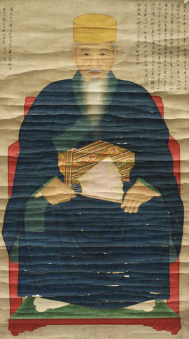 紙本着色東任鐸(県提供)