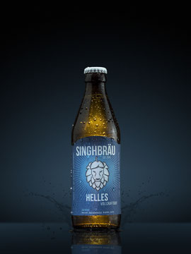 Helles Craftbeer Stuttgart Brauerei Löwe Hopfen