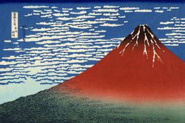 葛飾北斎の赤富士