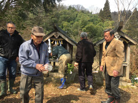 山神の社と愛宕神の社