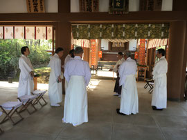 祭典前の習礼