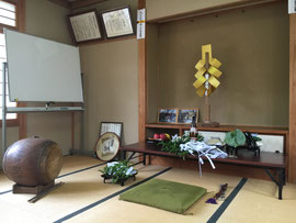 栗尾神社祭 神籬祭壇