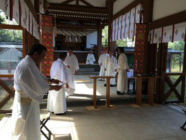 鳥取県護國神社の習礼