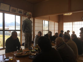 代表による直会の挨拶