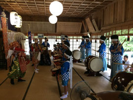 かしら打ちの打ち初め奉納