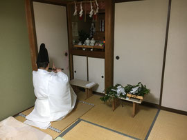 秋の祖霊祭 樂(龍笛)を奏す