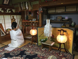 祖霊祭 玉串拝礼