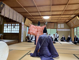 福成神社 朝日舞奉納