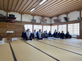 多里神社、総代会長以下参列者