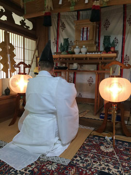 祖霊祭 樂(龍笛)を奏す