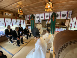 大祭典後の宮司挨拶