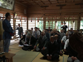 観光協会長の歓迎の挨拶