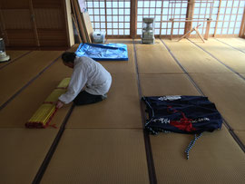 多里神社の撤収作業