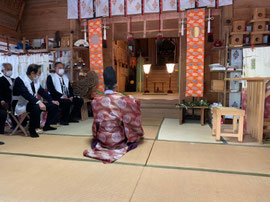朝日舞奉納