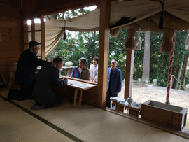 羽鳥神社 お神樂の受付