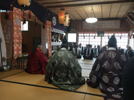 大石見神社春季大祭　宮司挨拶