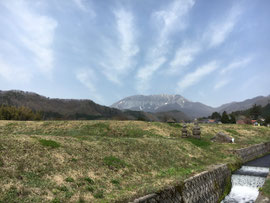 御机神社付近、大山遠望