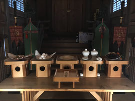 月次祭神饌と本社神札