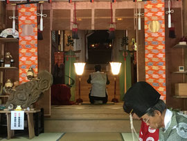 秋季大祭 総代会長の氏子祈願詞奏上