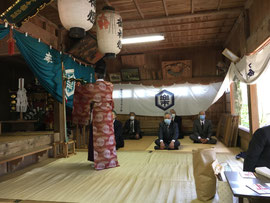 印賀樂樂福神社 朝日舞奉納
