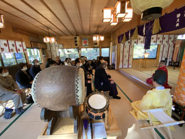 國司神社秋祭、宮司挨拶