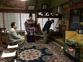 夜啼き荒神祭 玉串拝礼
