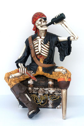 réplica esqueleto pirata