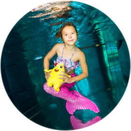 Bubble Swim Meerjungfrauen-Schwimmkurse Reka-Feriendorf Hasliberg Bern