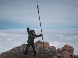 Regis Gasnier sur le Volcan Kerinci (Sumatra)