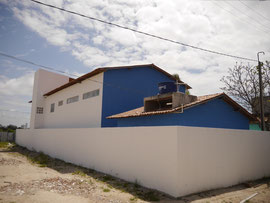das neue Projektgebäude auf der Ilha de Deus "Escola Saber Viver"