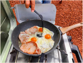 Frühstück im Karijini Nationalpark - Dales Campground