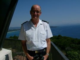 Christian Coussanes chef de poste du Sémaphore de Ramatuelle, 2007 - Ph M.A.