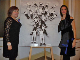 in foto l'artista Elisa Martorana e la nobile Beatrice Feo Filangeri