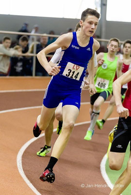 Mittelstreckler Jan-David Ridder holte Silber über 800m in Düsseldorf.