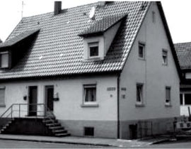 Schmidstraße 15, von hier musste Anna Frank im Oktober 1941 ins Getto Haag in Haigerloch, aus WERNER 1998, S. 52