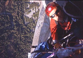 Climbing route on El Capitain Yosemite Valley California